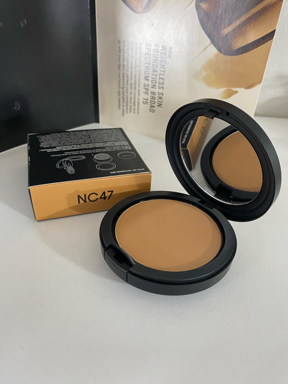 NC47~ MAC Studio Fix Powder Plus Foundation, 0.42 OZ / 12 g, New Formula,New